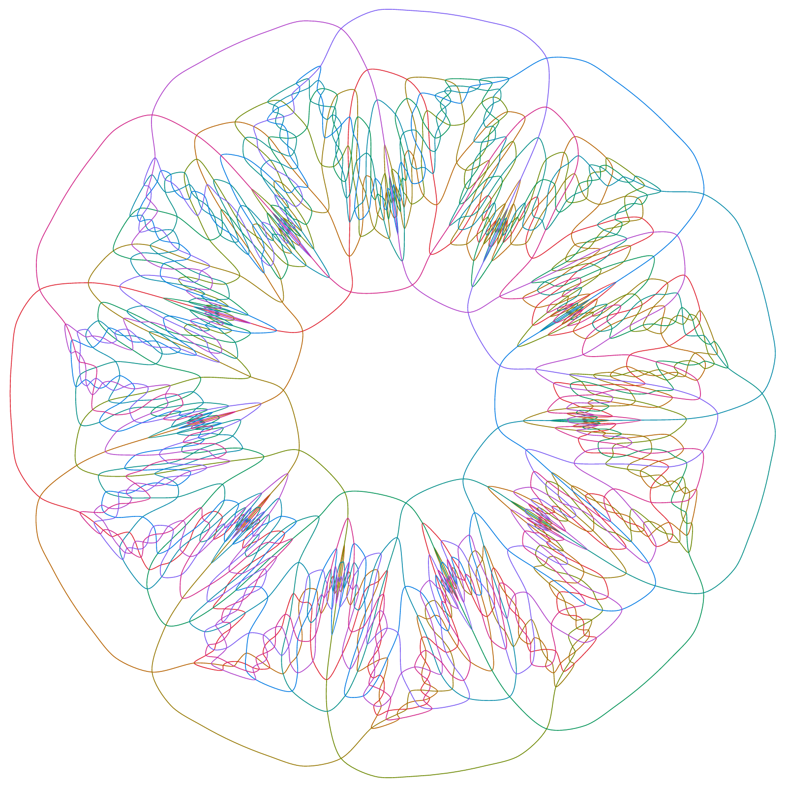 Diagramma Vennianum simplex symmetricum undecim curvarum (Newroz)